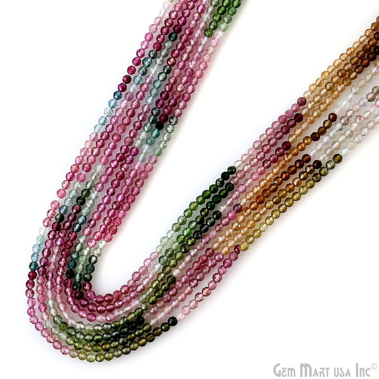 Rondelle Beads, Handcrafted 12-13 Inch Bead Strands, 2-2.5mm, Faceted Gemstones, Natural Strung, DIY Jewelry Making Bead Supply (70000)
